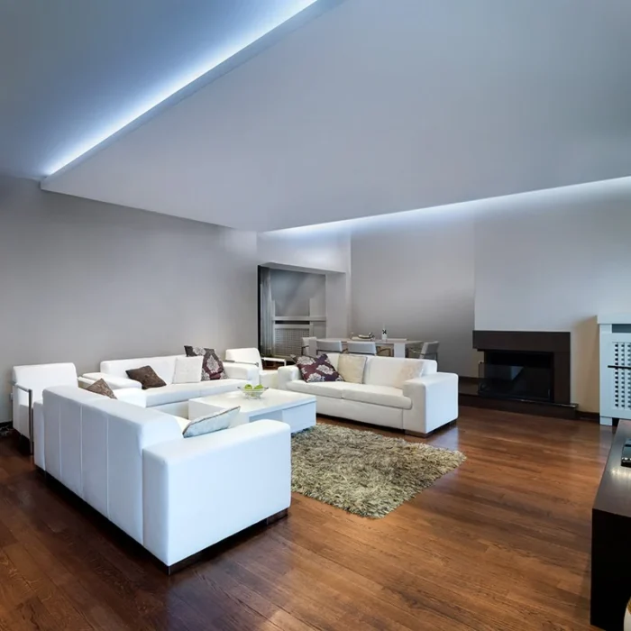 Solight LED COB pásik, sada s adaptérom, vypínač, 5m, 8W/m, 800lm/m, studená biela – Obrázok 3