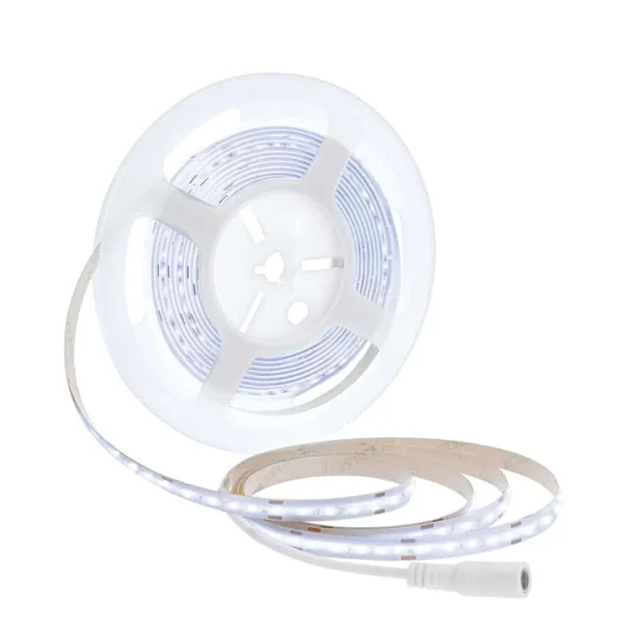 Solight LED COB pásik, sada s adaptérom, vypínač, 5m, 8W/m, 800lm/m, studená biela – Obrázok 4