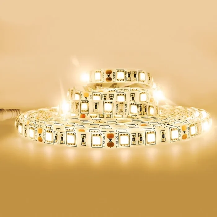 Solight LED svetelný pás, 5m, SMD5050 60LED/m, 14,4W/m, IP65, teplá biela – Obrázok 2