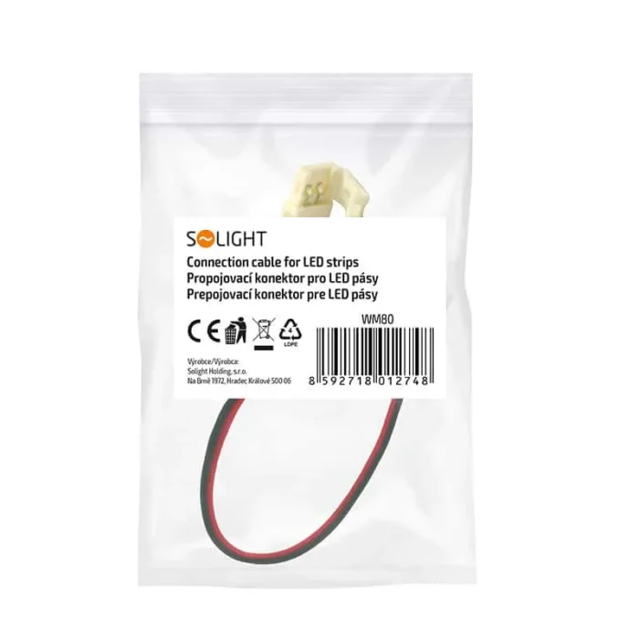 Solight prepojovací kábel pre LED pásy, 10mm zacvakávací konektor na oboch stranách, 1ks, sáčok – Obrázok 3