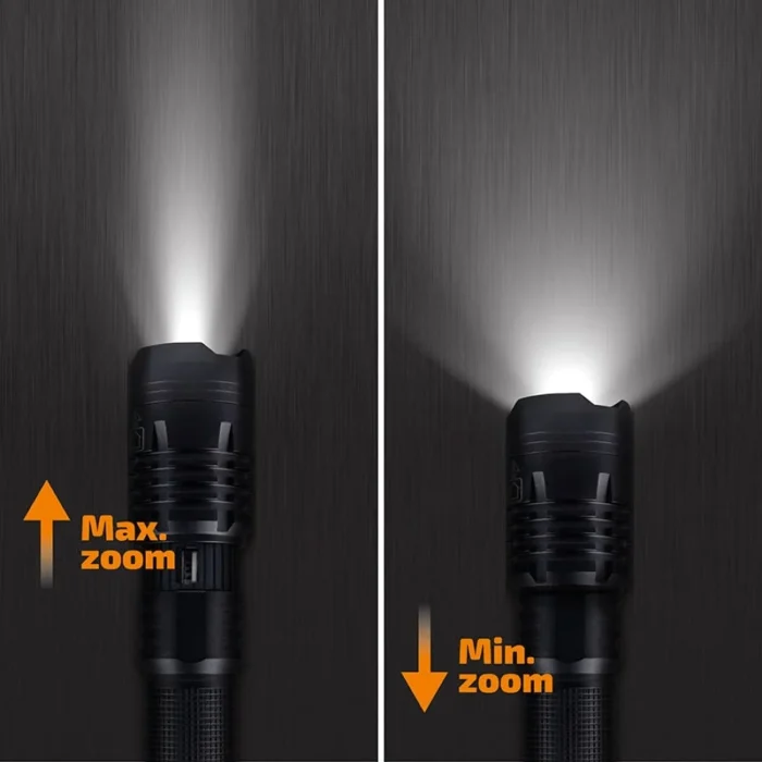 Solight LED nabíjacie svietidlo, 1400lm, zoom, power bank, darčekové balenie, Li-Ion – Obrázok 2