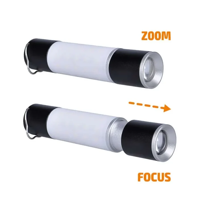 Solight LED nabíjacie ručné svietidlo s kampingovou lucernou, 250lm, power bank, Li-Ion – Obrázok 3