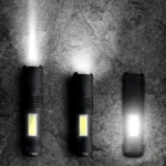 Solight LED nabíjacie vreckové svietidlo so zoomom, 100lm + 70lm, Li-Ion, USB, čierna – Obrázok 4