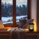 Solight kovový lampáš s LED sviečkou, teplá biela, 3xAA, čierna, 20cm – Obrázok 3