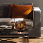 Solight kovový okrúhly lampáš so žiarovkou s micro LED, teplá biela, medená, 3xAA, 19cm – Obrázok 3