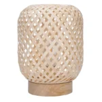Solight ratanová LED lampáš s LED žiarovkou, teplá biela, 2x AAA, 19cm