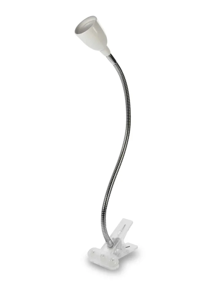 Solight LED stolná lampička, 2,5W, 3000K, clip, biela farba – Obrázok 3