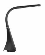 Solight LED stolná lampička s displayom, 6W, 4100K, koža, čierna – Obrázok 4