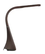 Solight LED stolná lampička s displayom, 6W, 4100K, koža, hnedá – Obrázok 4