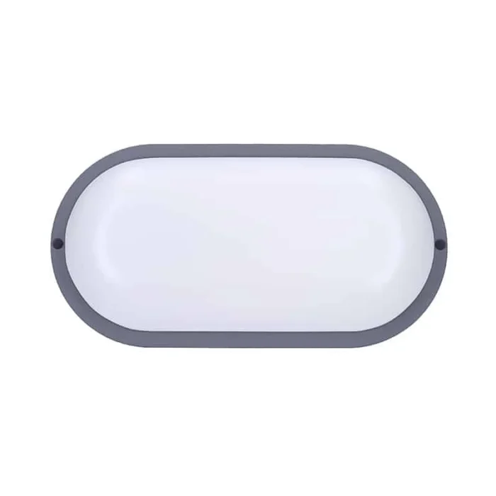 Solight LED vonkajšie osvetlenie oválne, 13W, 910lm, 4000K, IP54, 21cm, sivá farba – Obrázok 4