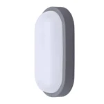 Solight LED vonkajšie osvetlenie oválne, 20W, 1500lm, 4000K, IP54, 26cm, sivá farba