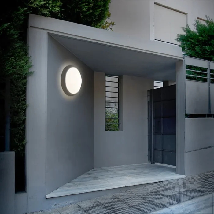 Solight LED vonkajšie osvetlenie guľaté, 20W, 1500lm, 4000K, IP54, 20cm, sivá farba – Obrázok 2