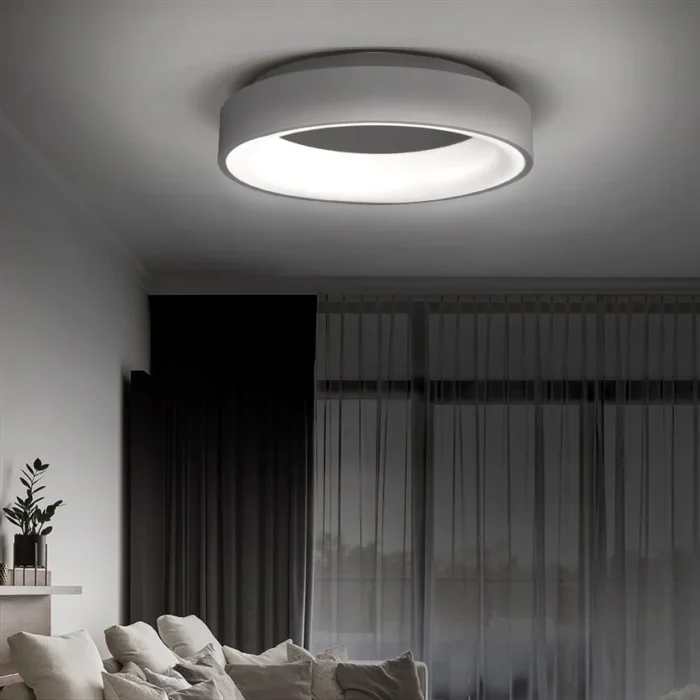 Solight LED stropné svetlo okrúhle Treviso, 48W, 2880lm, stmievateľné, diaľkové ovládanie, sivá – Obrázok 4