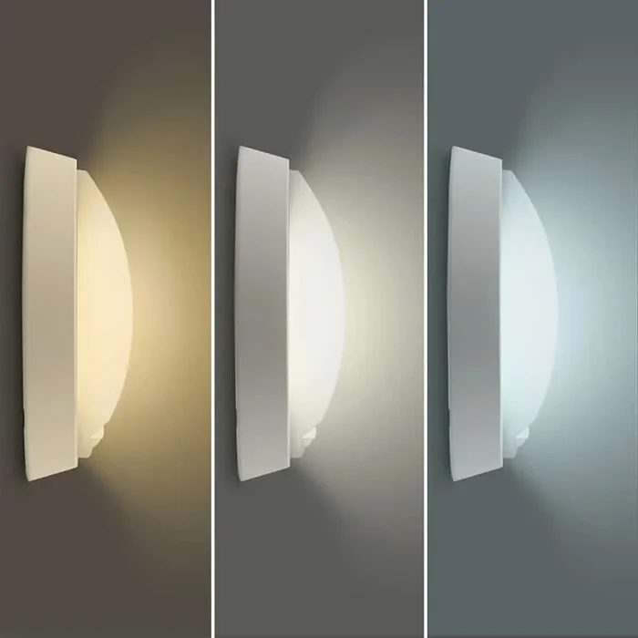 Solight LED vonkajšie osvetlenie so senzorom a nastaviteľnou CCT, 18W, 1800lm, 22cm, 2v1,biely a čierny kryt – Obrázok 4