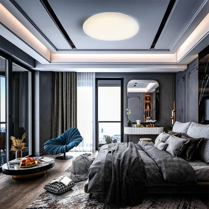 Solight LED stropné svietidlo PLAIN, 3CCT, 24W, 1920lm, 3000K, 4000K, 6000K, okrúhle, 38cm – Obrázok 3