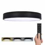 Solight LED osvetlenie s diaľkovým ovládačom, 50W, 3100lm, 40cm, zmena chromatickosti, stmievateľné, čierna