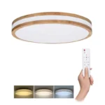 Solight LED osvetlenie s diaľkovým ovládačom Woody, 48W, 3360lm, 38cm, zmena chromatickosti, stmievateľné