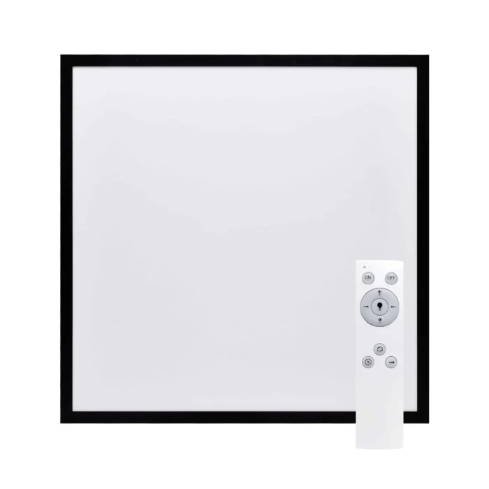Solight LED ceiling lighting with remote control, square, wood decor, 3000lm, 40W, 45x45cm – Obrázok 3