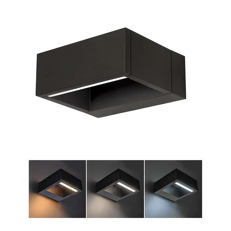 Solight LED vonkajšie nástenné osvetlenie Ragusa Solight LED vonkajšie nástenné osvetlenie Ragusa, 7W, 450lm, 3 CCT – Obrázok 1
