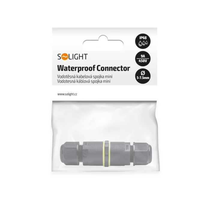 Solight káblová vodotesná spojka mini, IP68, 3-9mm, max 1,5mm2 – Obrázok 4