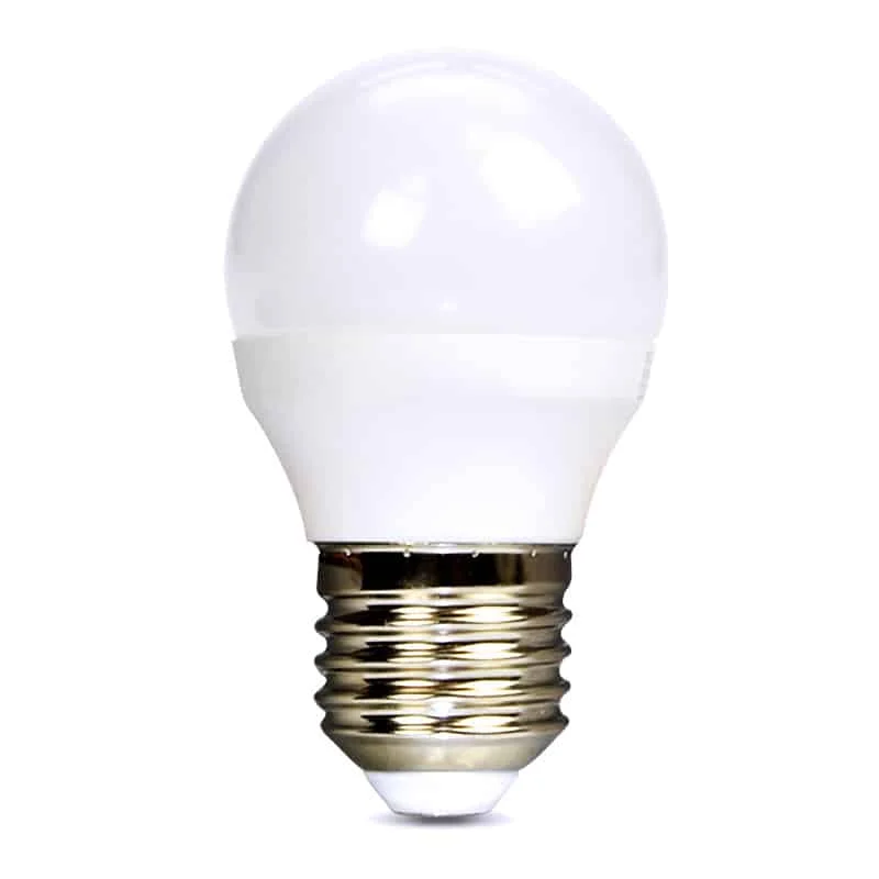 Solight LED žiarovka Solight LED žiarovka, miniglobe, 6W, E27, 3000K, 510lm – Obrázok 1