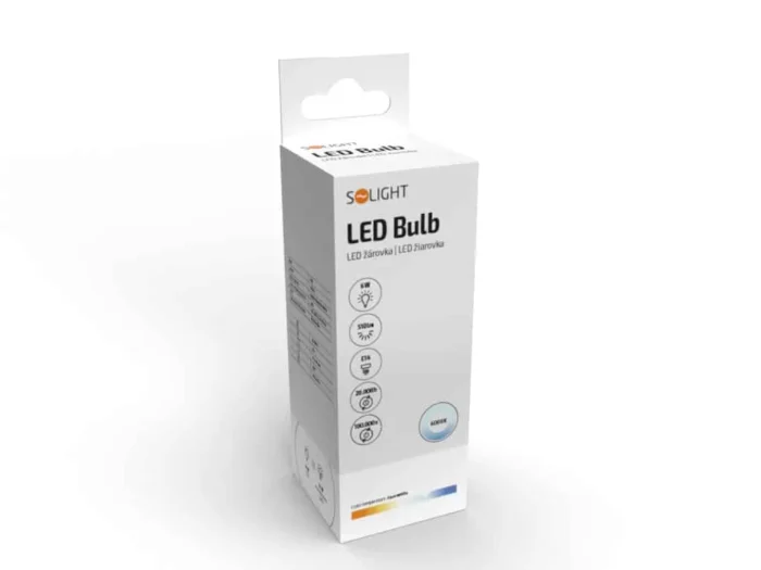 Solight LED žiarovka, sviečka, 6W, E14, 6000K, 510lm – Obrázok 2