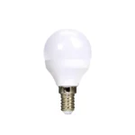 ECOLUX LED žiarovka Ecolux 3-pack, miniglobe, 6W, E14, 3000K, 450lm, biele prevedenie, 3ks – Obrázok 2