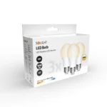 ECOLUX LED žiarovka 3-pack, klasický tvar, 12W, E27, 3000K, 270°, 1080lm, 3ks v baleniu – Obrázok 2