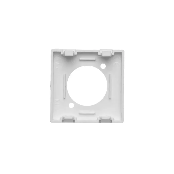 Kryt, K45, prázdna, pre spojky XLR, 45×45mm, čisto biela – Obrázok 3
