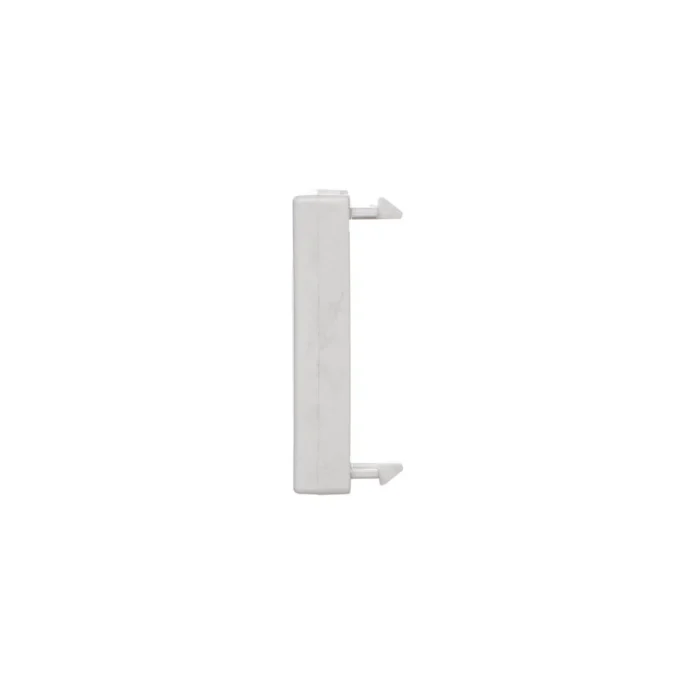 Kryt, K45, prázdna, pre spojky 2× RCA (CINCH), 45×22,5mm, čisto biela – Obrázok 4