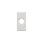 Kryt, K45, prázdna, s otvorom Ø14mm, 45×22,5mm, čisto biela – Obrázok 2