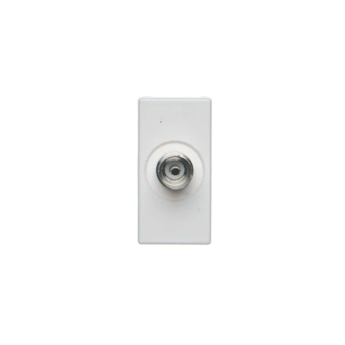 Kryt, K45, zásuvka TV - zdierka, 45×22,5mm, čisto biela – Obrázok 2