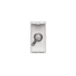 Kryt, K45, zásuvka SAT (F) - zdierka, 45×22,5mm, čisto biela – Obrázok 3