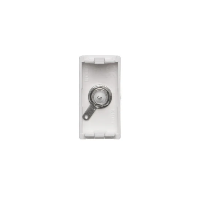 Kryt, K45, zásuvka SAT (F) - zdierka, 45×22,5mm, čisto biela – Obrázok 3