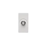 Kryt, K45, zásuvka SAT (F) - zdierka, 45×22,5mm, čisto biela – Obrázok 2
