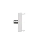Kryt, K45, zásuvka SAT (F) - zdierka, 45×22,5mm, čisto biela – Obrázok 4