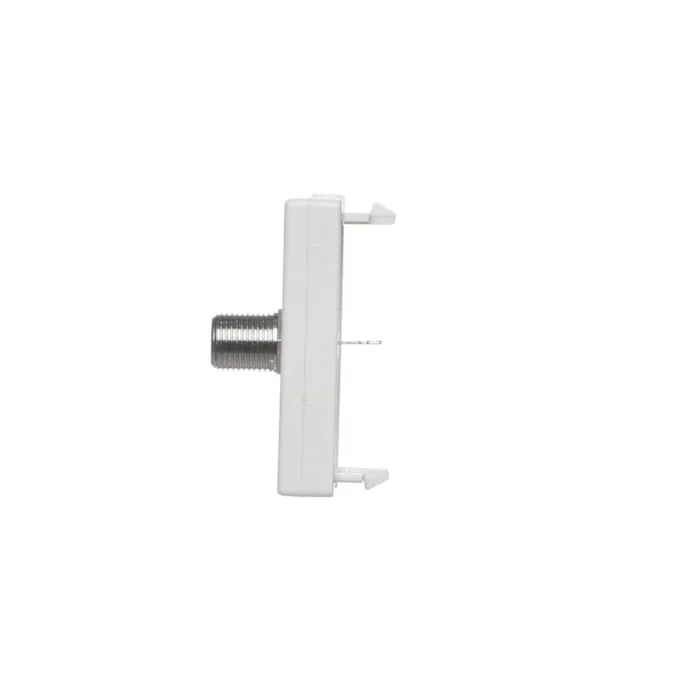 Kryt, K45, zásuvka SAT (F) - zdierka, 45×22,5mm, čisto biela – Obrázok 4