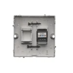 Telefonická zásuvká RJ12 jednoduchá, (prístroj s krytom), saténový, metalizovaný – Obrázok 4
