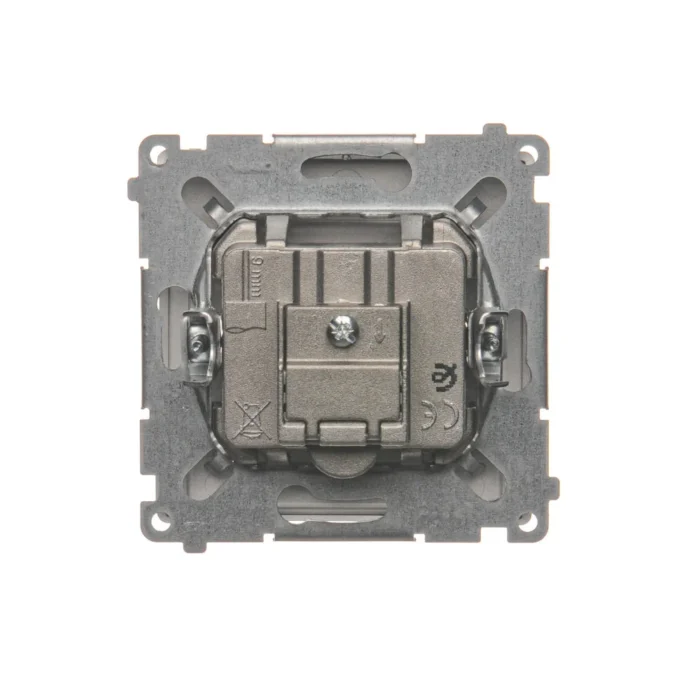 Anténna zásuvka R-TV-SAT koncová/zakončená, tlm.: 1dB, nerez, metalizovaný – Obrázok 4