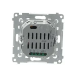 - SHUTTER, 2 x 6A, 230V, (prístroj s krytom), striebro mat metalizované – Obrázok 4