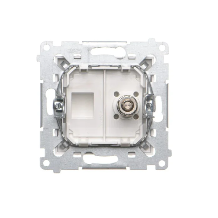 Ekvipotenciálne zásuvka, (prístroj s krytom), skrutkové svorky 2.5, 4, 6 mm2, antibakteriálna biela – Obrázok 3