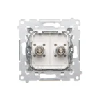 Dvojitá ekvipotenciálna zásuvka, (prístroj s krytom), skrutkové svorky 2.5, 4, 6 mm2, antibakteriálna biela – Obrázok 3