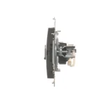 Zásuvka HDMI + počítačová RJ45 kat. 6, antracitová – Obrázok 3