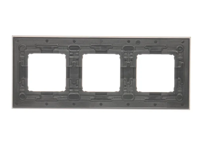Rámček 3- násobný kovový, Klasický Inox – Obrázok 3