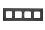Rámček 4 - násobný drevený, Wenge/striebro – Obrázok 3