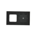 Dotykový panel 2 moduly, Modul 1: 1 dotykové pole, Modul 2: otvor pre príslušenstvo Simon 54, montáž: horizontálne, lávová/striebro – Obrázok 4