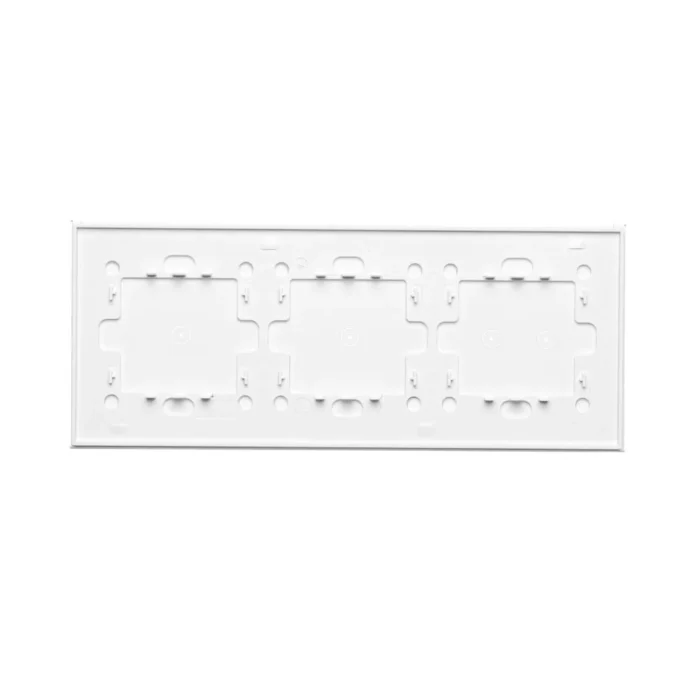 Dotykový panel 3 moduly, Modul 1: 1 dotykové pole, Modul 2: 1 dotykové pole, Modul 3: 2 horizontálne dotykové polia, montáž: horizontálne, perlová/biela – Obrázok 4