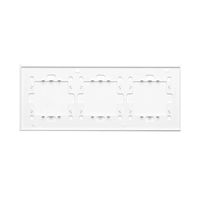 Dotykový panel 3 moduly, Modul 1: 1 dotykové pole, Modul 2: 1 dotykové pole, Modul 3: 4 dotykové polia, montáž: horizontálne, perlová/biela – Obrázok 4