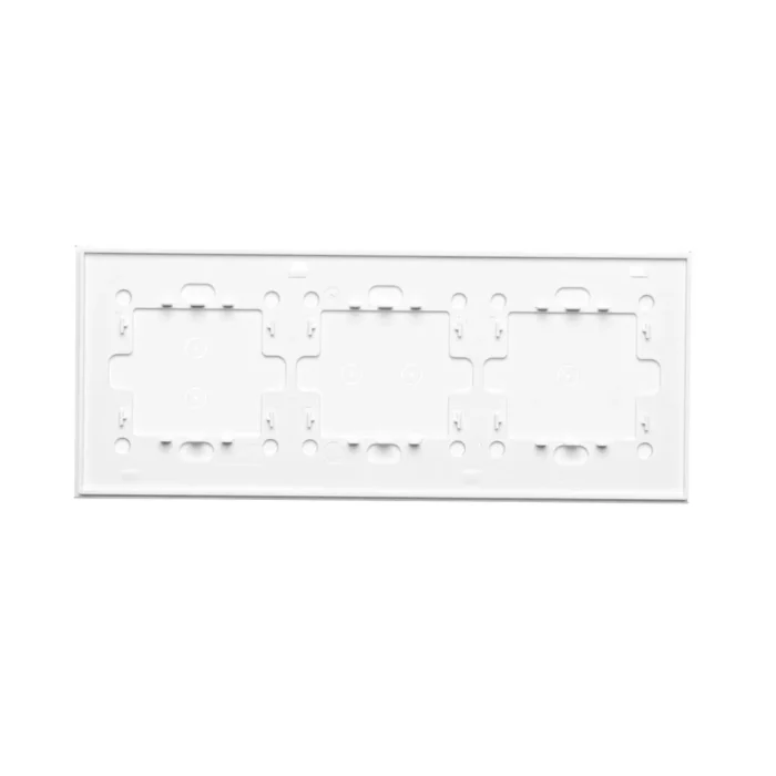 Dotykový panel 3 moduly, Modul 1: 1 dotykové pole, Modul 2: 2 horizontálne dotykové polia, Modul 3: 2 vertikálne dotykové polia, montáž: horizontálne, perlová/biela – Obrázok 4