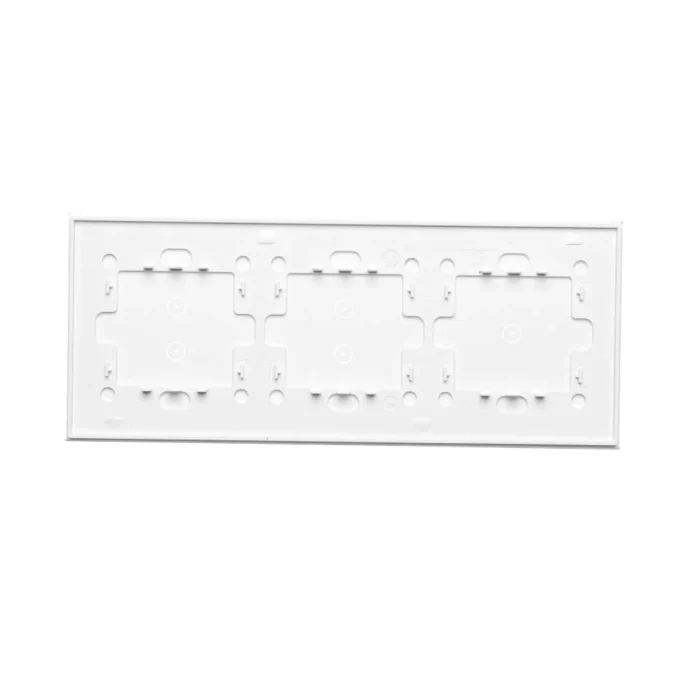 Dotykový panel 3 moduly, Modul 1: 1 dotykové pole, Modul 2: 2 vertikálne dotykové polia, Modul 3: 2 vertikálne dotykové polia, montáž: horizontálne, perlová/biela – Obrázok 4
